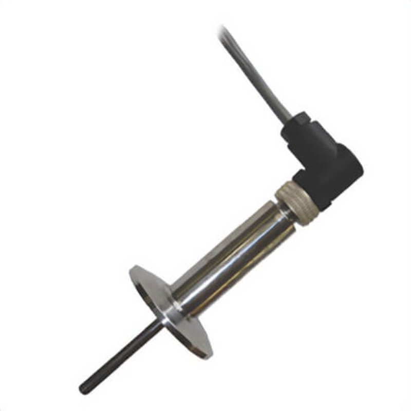 Tel-Tru STAA32042050E00Z1 Sanitary RTD with Compact Transmitter, 0/200F, 2 in Sanitary Flange, 4 in Probe, 0.25 in dia Probe