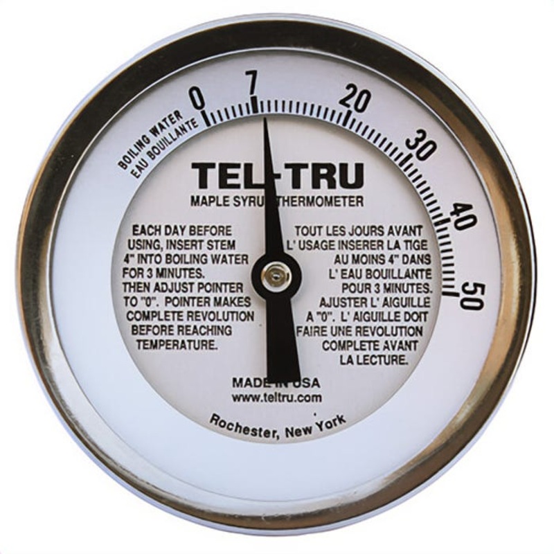 Tel-Tru 341A06ERAIKAXAA Dial Thermometer, Back Connected, 0/50C, 1/4 in NPT, 6 in Stem, 3 in Dial Size Dial Size