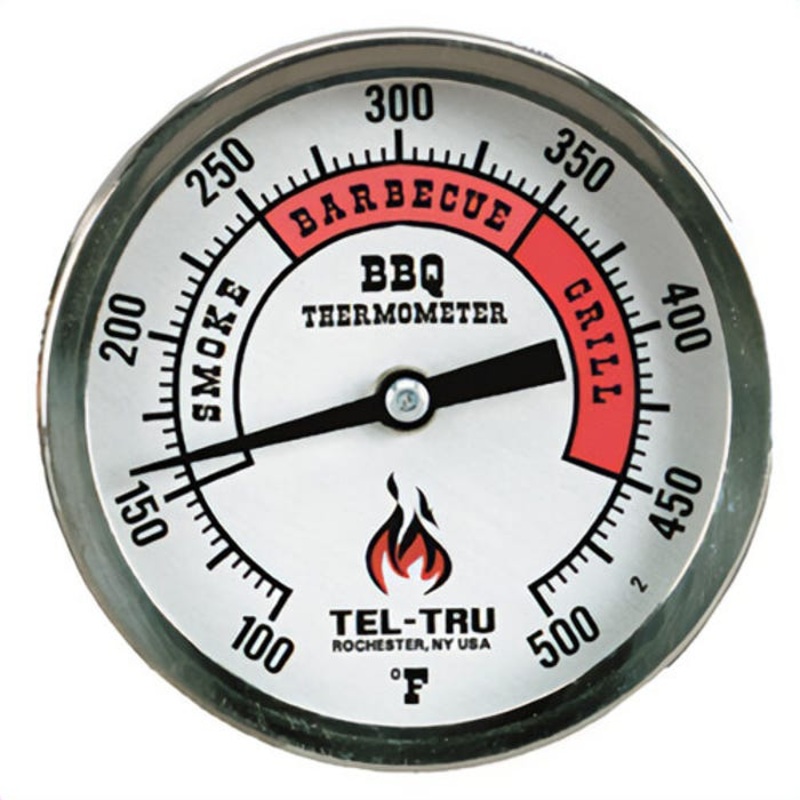 Tel-Tru 351L04FBAKLAAAA Dial Thermometer, Back Connected, 100/500F, 1/2 in NPT, 4 in Stem, 3 in Dial Size Dial Size