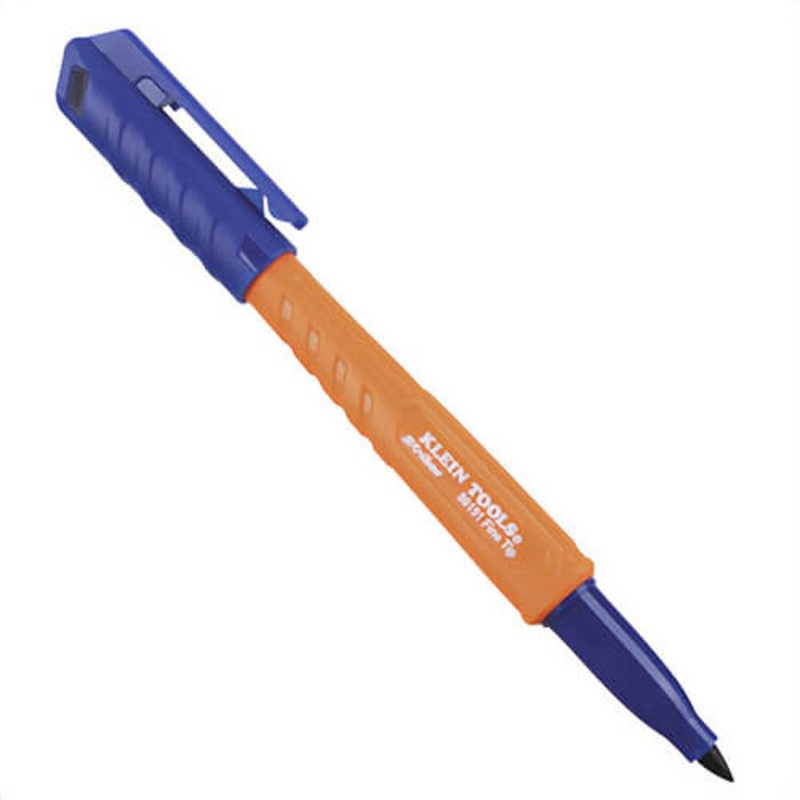 Klein 86151 Skribes Fine Tip Permanent Marker, Polypropylene, Blue, 1 pk