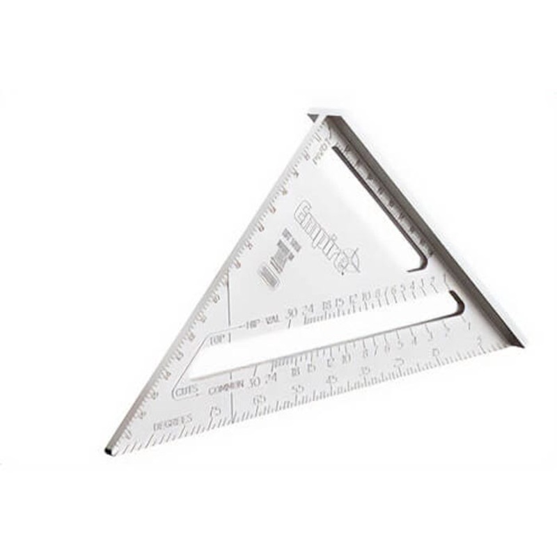 Empire 2990M Rafter Square with Metric Graduations and Conversion Table, Solid Aluminum, 17 cm