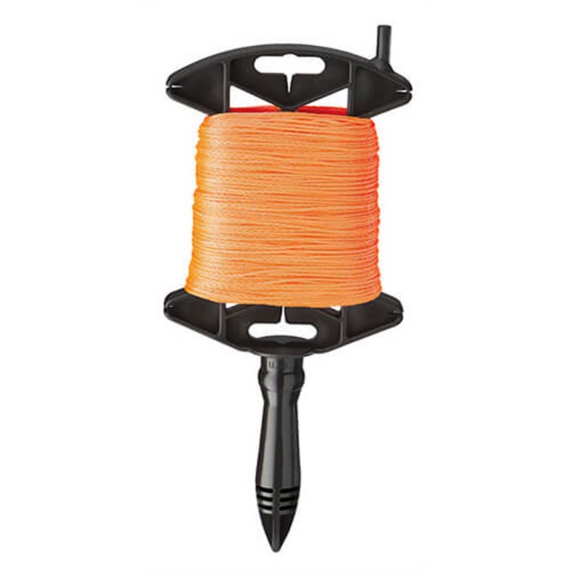 Empire 39-500OR Braided Line with Reel, Durable #18 Braided Nylon, Orange, 500 ft