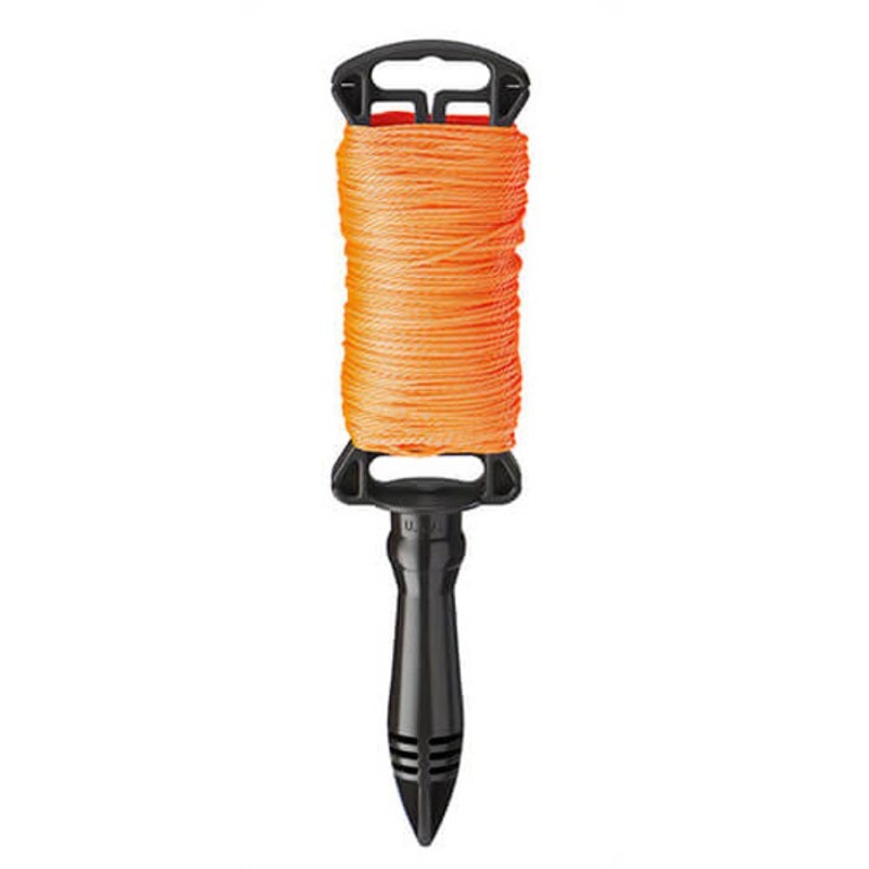 Empire 39203N Twisted Line with Reel, Durable #18 Braided Nylon, Orange, 250 ft
