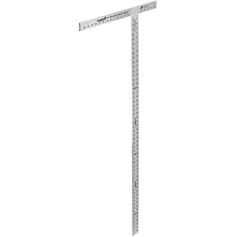 Empire 418-54 Professional Drywall T-Square, Anodized Aluminum Finish, Imperial, 54 in