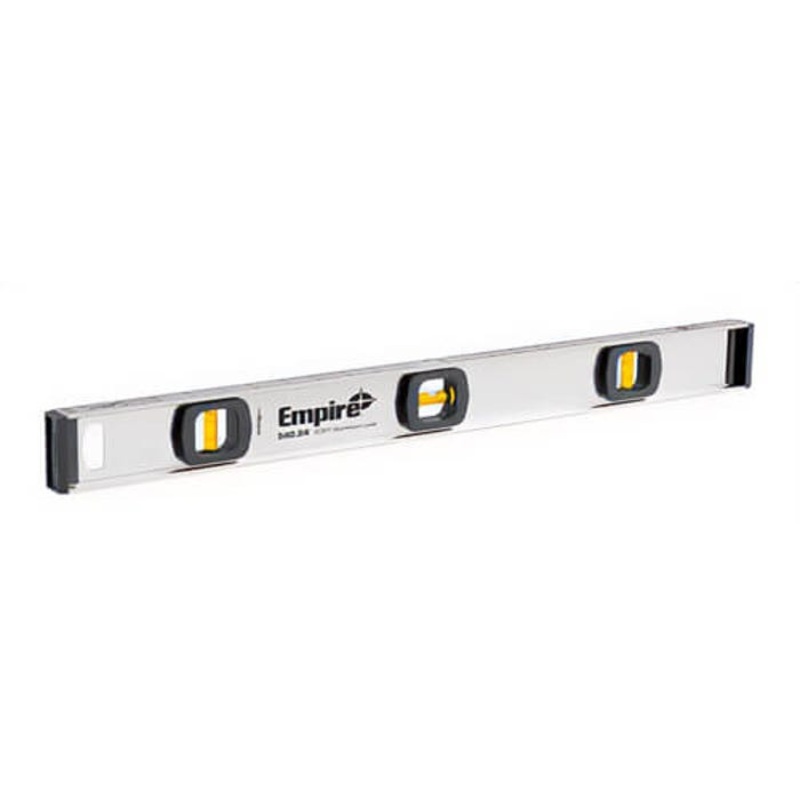 Empire 540-24 I-Beam Level with Durable Acrylic Vial, 540 Series, Imperial, 24 in