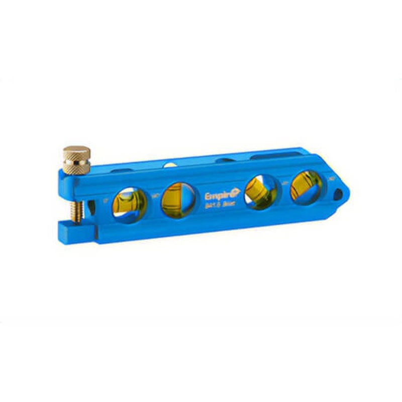 Empire 841.6 Magnetic Billet Torpedo Level, Multi-Read Out Vials - 0, 30, 45, 90, Solid Aluminum Frame, Imperial, 6 in