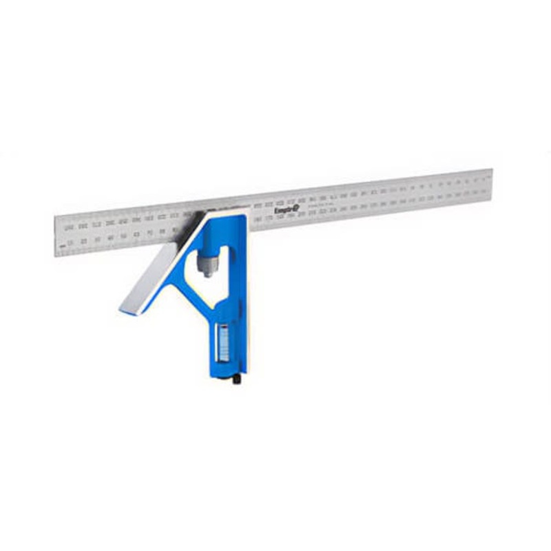 Empire E280M True Blue Combination Square with Blade-Lock and Dual-Pitch Vial, 400 mm