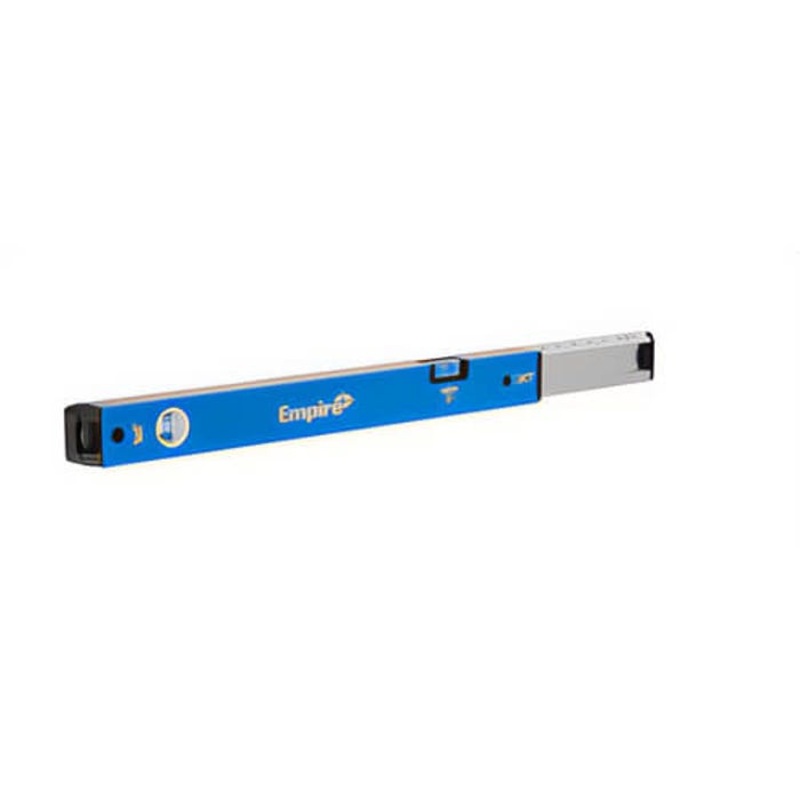 Empire EXT40 eXT Extendable True Blue Box Level with e-Band Vial Technology, Imperial, 24 in - 40 in