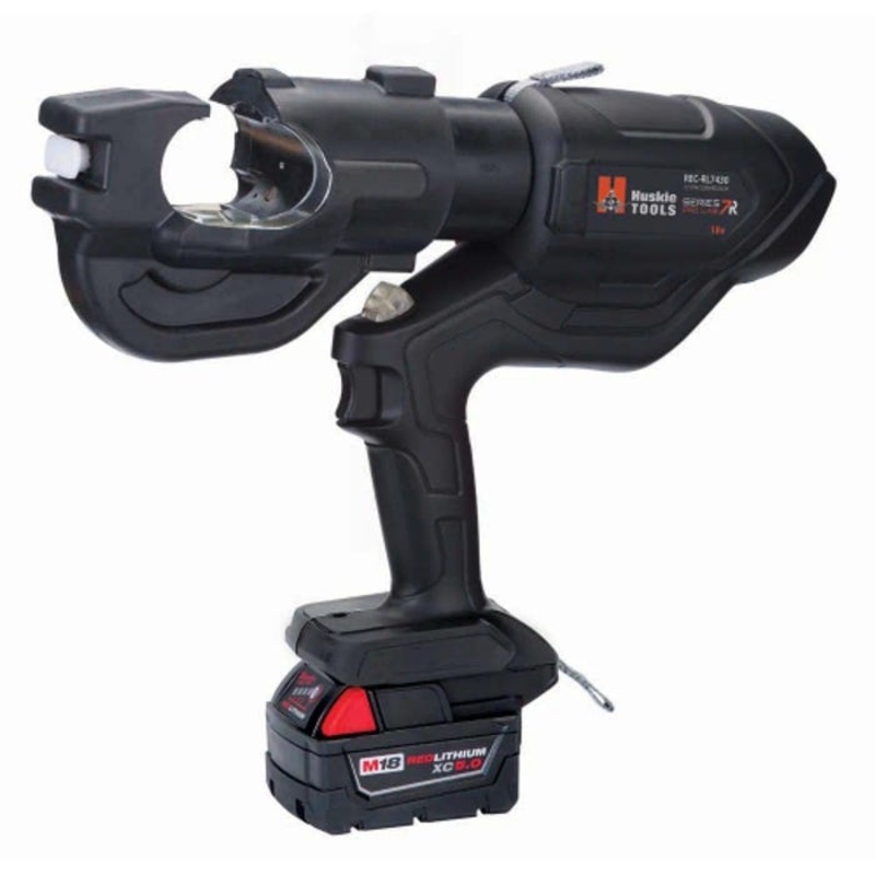 Huskie Tools REC-RL7430X Crimping Tool, Bare Tool with Tool Bag, 12 ton