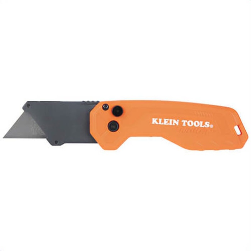 Klein 44307 FlickBlade Subcompact Folding Utility Knife, Steel/Plastic, 0.24 in Blade Thickness
