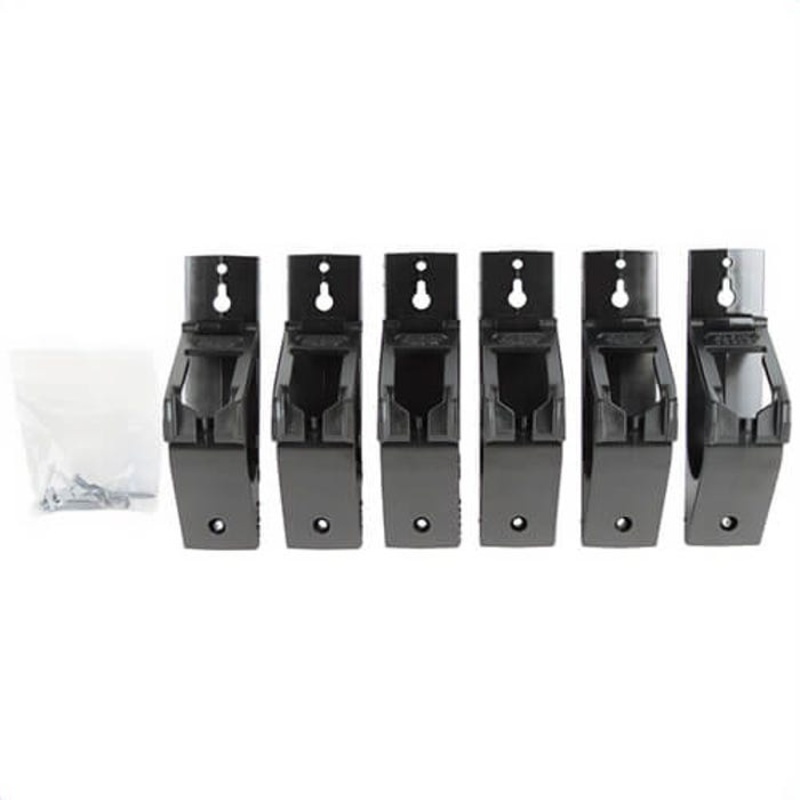 Klein 450-510 J-Hooks, 2-Point, Polycarbonate, Black, 50 lb Max Safe Load, 2 in, 6 pk