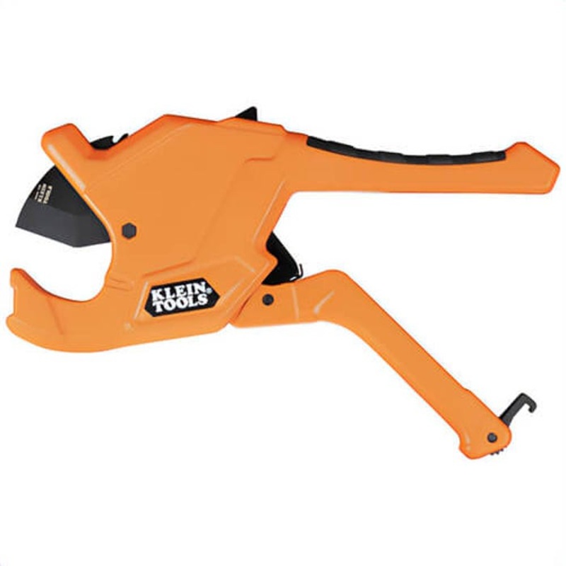 Klein 50044 Precision Ratcheting PVC Pipe Cutter, Body: Die Cast Aluminum Alloy; Blade: Steel, 1-1/4 in