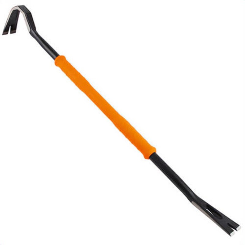 Klein 66096 Wrecking Bar, Pry/Claw, Matte Finish, Carbon Steel, Black, 1.1 in Body dia, 1.9 in Tip, 36 in