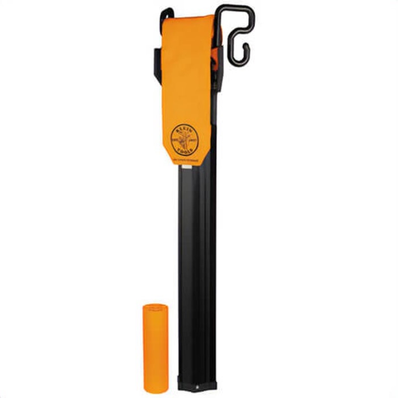 Klein BC515S Hot Stick Holder, S-Hook, Impact Resistant Nylon, Orange/Gray, 10 lb Capacity