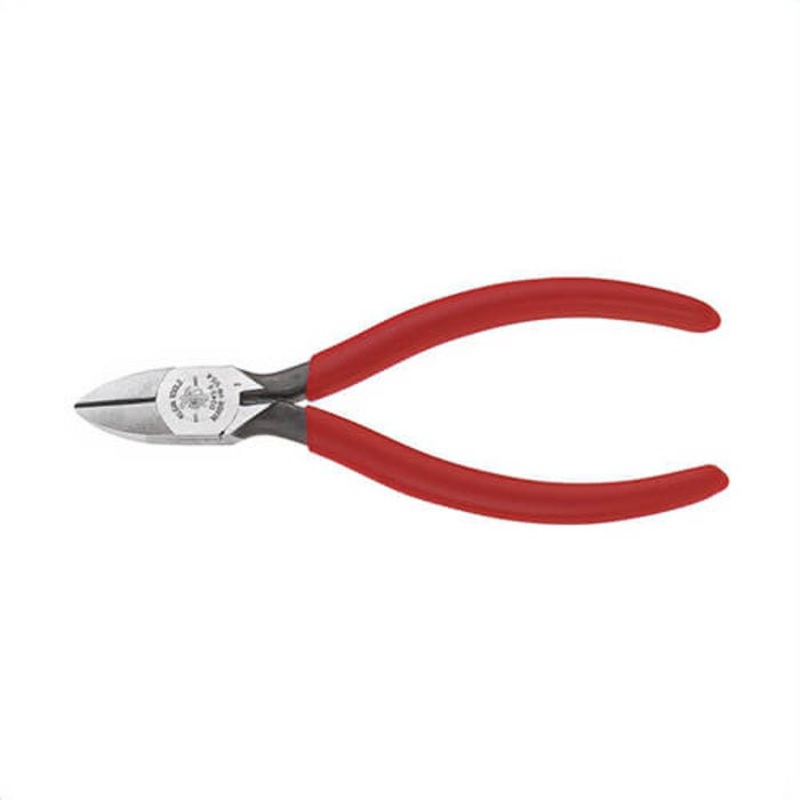 Klein D245-5 Diagonal Cutting Pliers, Tapered Nose, Plastic-Dipped, Steel, 1.04 in Jaw Capacity, 5 in