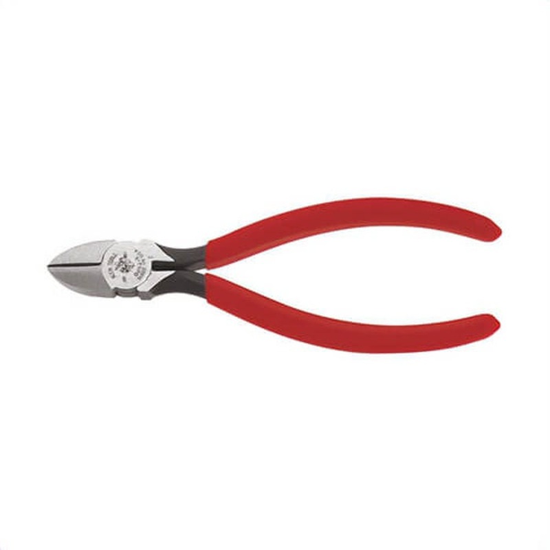 Klein D252-6 Diagonal Cutting Pliers, Heavy-Duty, All-Purpose, Plastic-Dipped, Steel, 0.81 in Jaw Thickness, 6 in