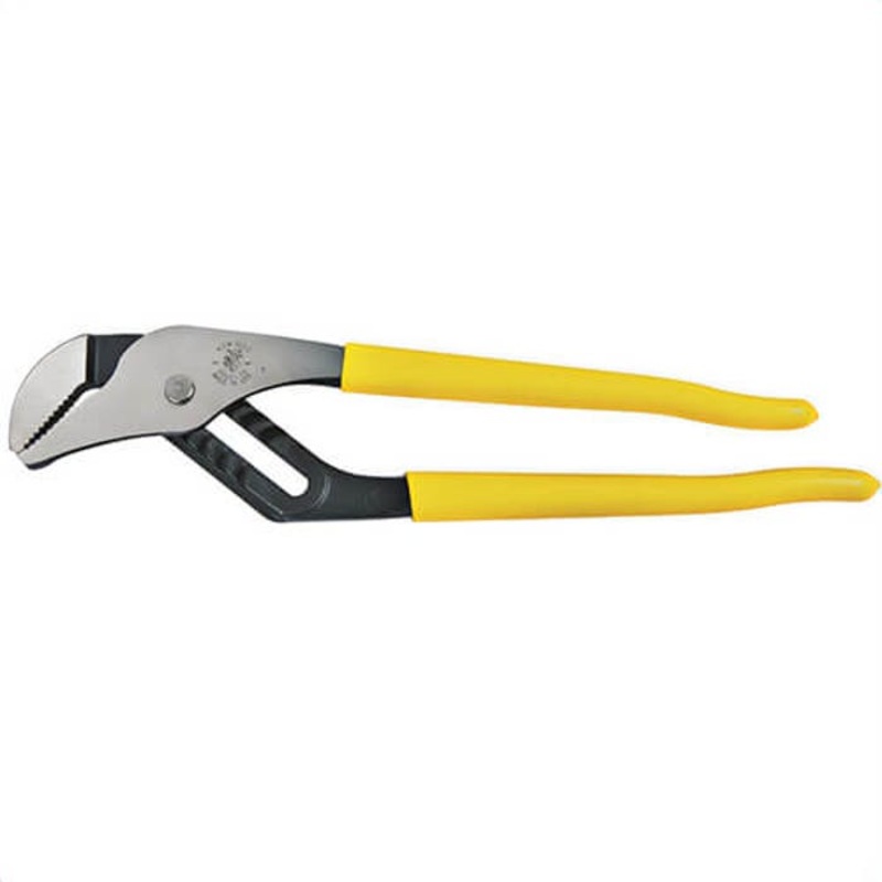 Klein D502-12 Pump Pliers, Plastic-Dipped, 6.5 in Handle, 0.37 in Jaw Width, 2.37 in Jaw Capacity, 12 in