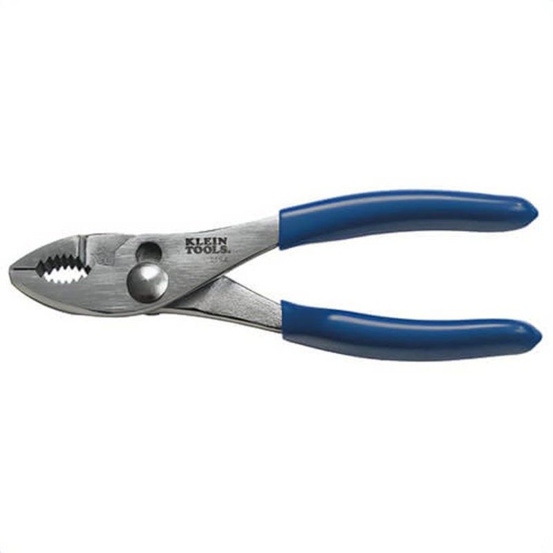 Klein D511-6 Slip-Joint Pliers, Plastic-Dipped, 3.05 in Handle, 2.63 in to 2.96 in Jaw Capacity, 6 in