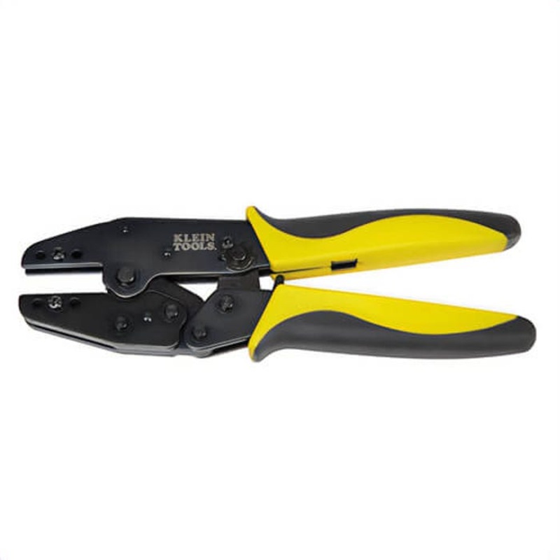 Klein VDV200-010 Ratcheting Crimper Frame, Steel with Black-Oxide, Black/Yellow
