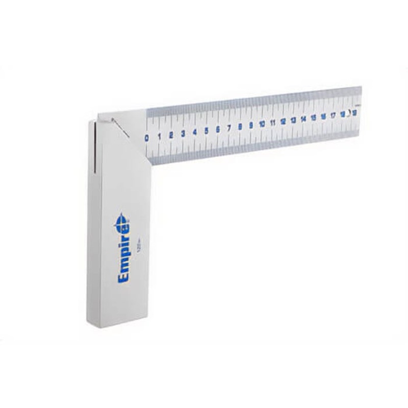 Empire 122M True Bue Try Square, Heavy-Duty Aluminum Handle, 20 cm