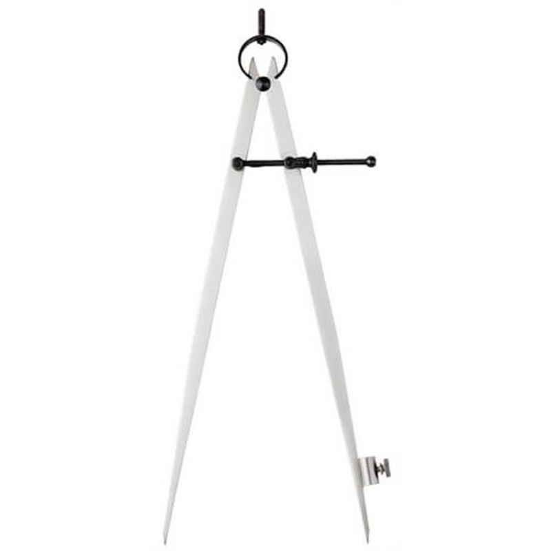 Empire 27033 Compass Heat Treated Polished Steel, Spring Hardened and Tempered, 12 in