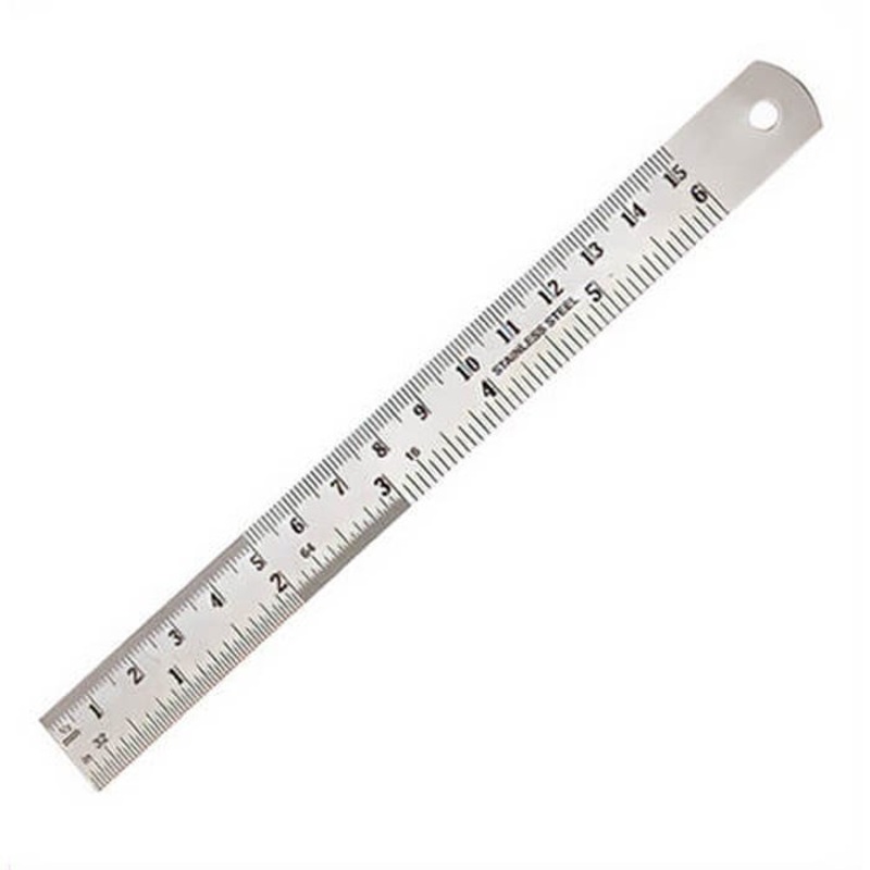 Empire 27302 Steel Ruler with 32nds, Millimeter, Stainless Steel, Imperial, 6 in