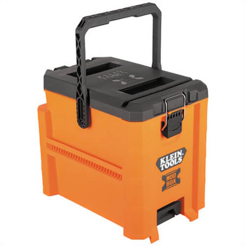 Klein 54824MB MODbox Hybrid Toolbox, Impact Resistant Polymers, Orange