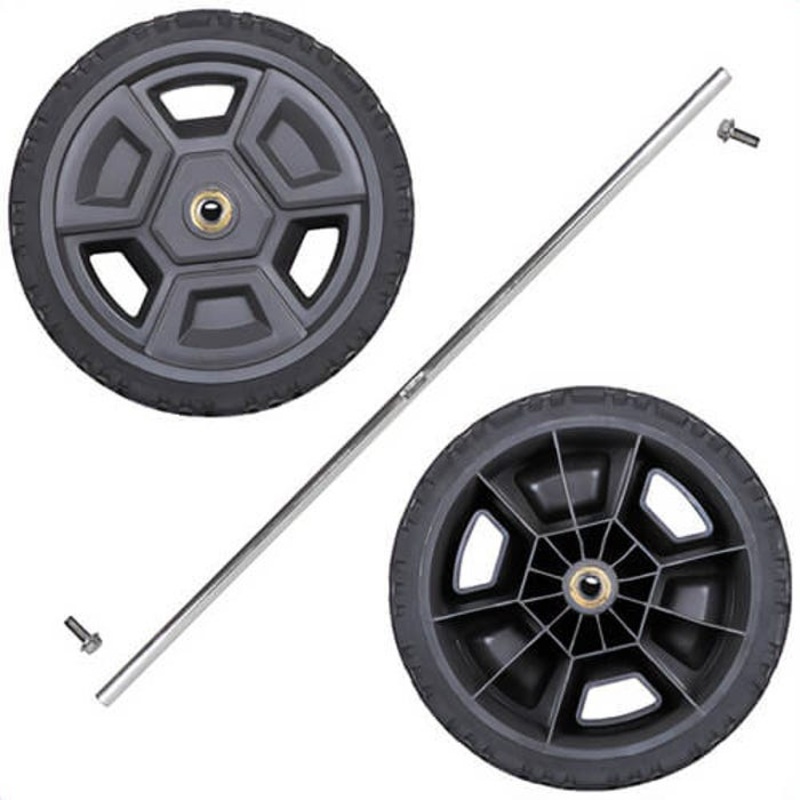 Klein 54902MBR MODbox Replacement Wheels for Rolling Toolbox, Rubber, Gray