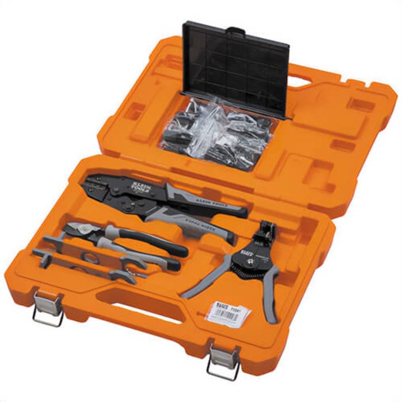 Klein 92919S PV Connection Solar Tool Set, Steel, 6 pc