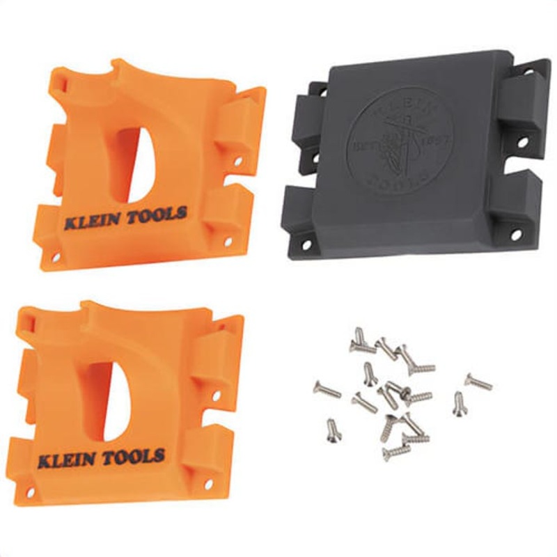 Klein BCRP03 Cartridges with Blank Insert Cartridge, S-Hook, Rail System, Impact Modified Nylon, Orange/Gray, 2 pk