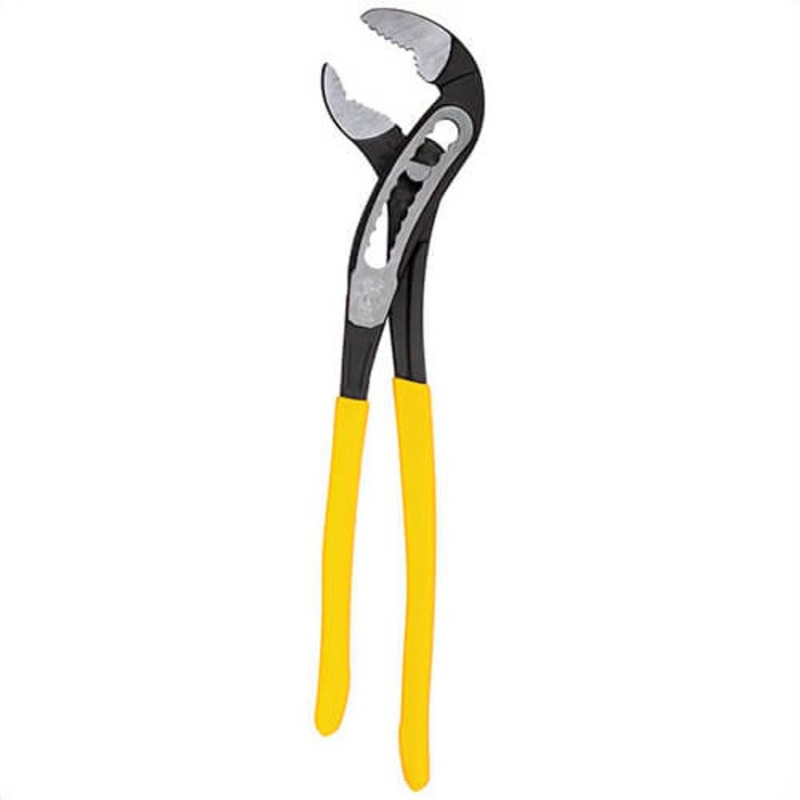 Klein D50512 Classic Klaw Pump Pliers, Induction Hardened Steel, Yellow, 12 in