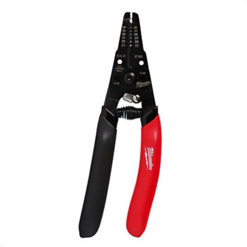 Milwaukee 48-22-3080 Low Voltage Dipped Grip Wire Stripper and Cutter, 20-32 AWG
