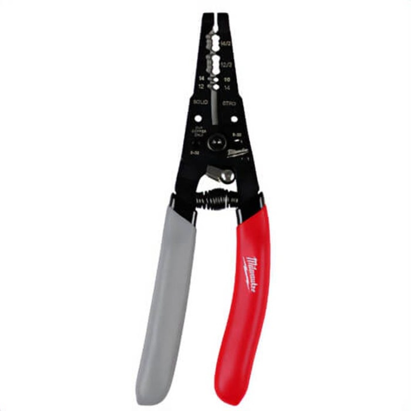 Milwaukee 48-22-3081 Dipped Grip Wire Stripper and Cutter, 12/2 and 14/2 NM