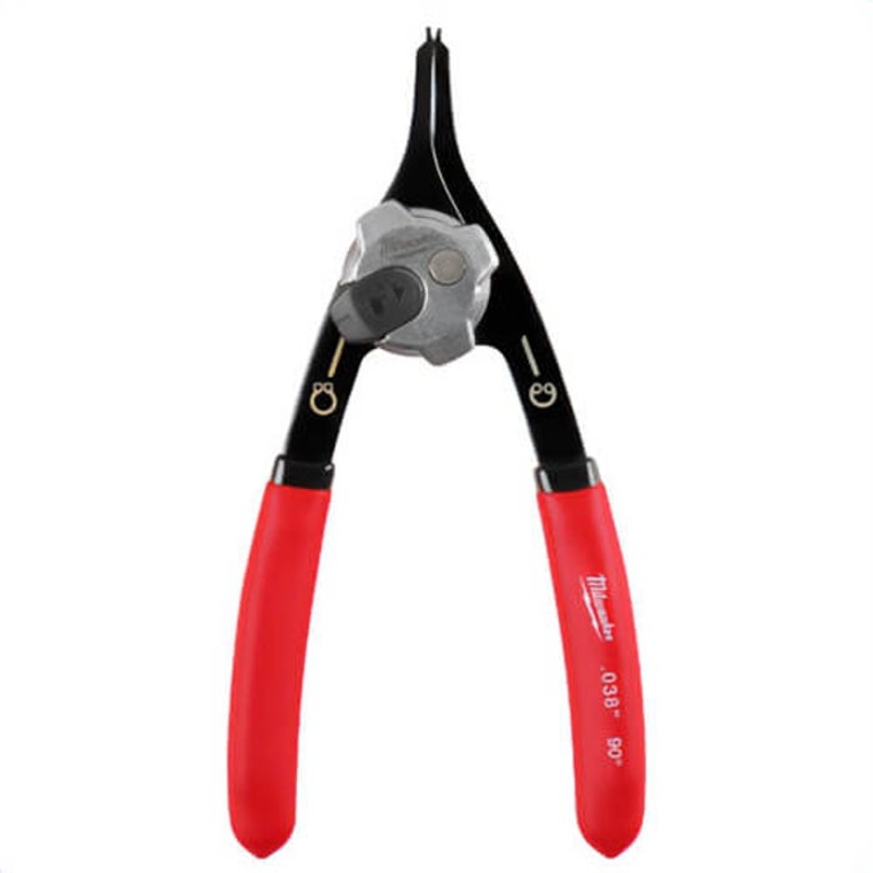 Milwaukee 48-22-6530 Convertible Snap Ring Pliers 18, 0.038 in