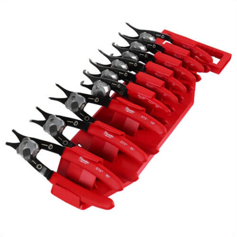 Milwaukee 48-22-6539 Snap Ring Pliers Set, Ergonomic Handle Design, 9 pc