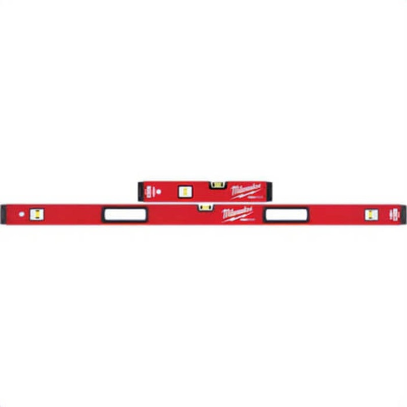 Milwaukee MLBXS1648 Redstick Compact Box Level Set, 16 in/48 in