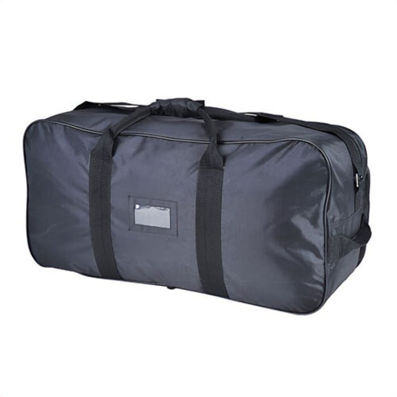 Portwest B900BKR Holdall Bag, 2 Zipper Compartments, Adjustable Shoulder Strap, ID Card Holder, Black