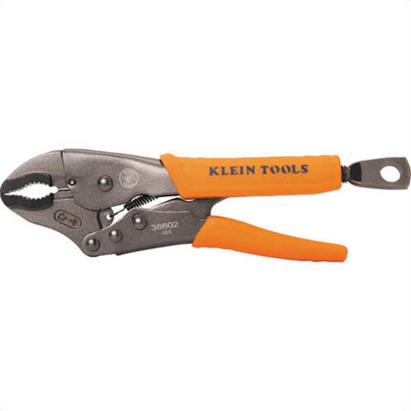 Klein 38602 Curved Jaw Locking Pliers, High-Strength Gripping, Steel, 10 in