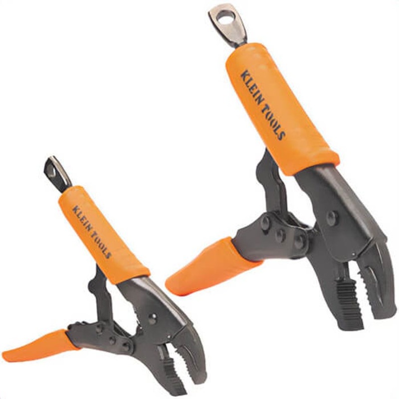 Klein 38660 Curved Jaw Locking Pliers Set, Steel, 7 in and 10 in, 2 pc
