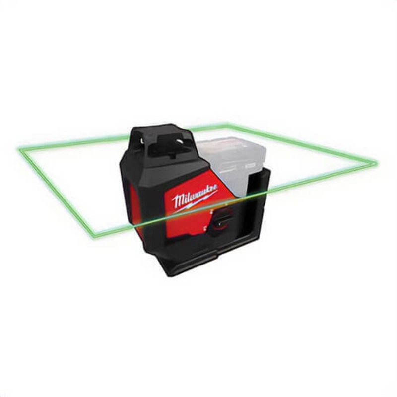Milwaukee 3624-21 Laser Level, +/- 1/8, 33 in/ft Accuracy, Glass-Filled Nylon Housing