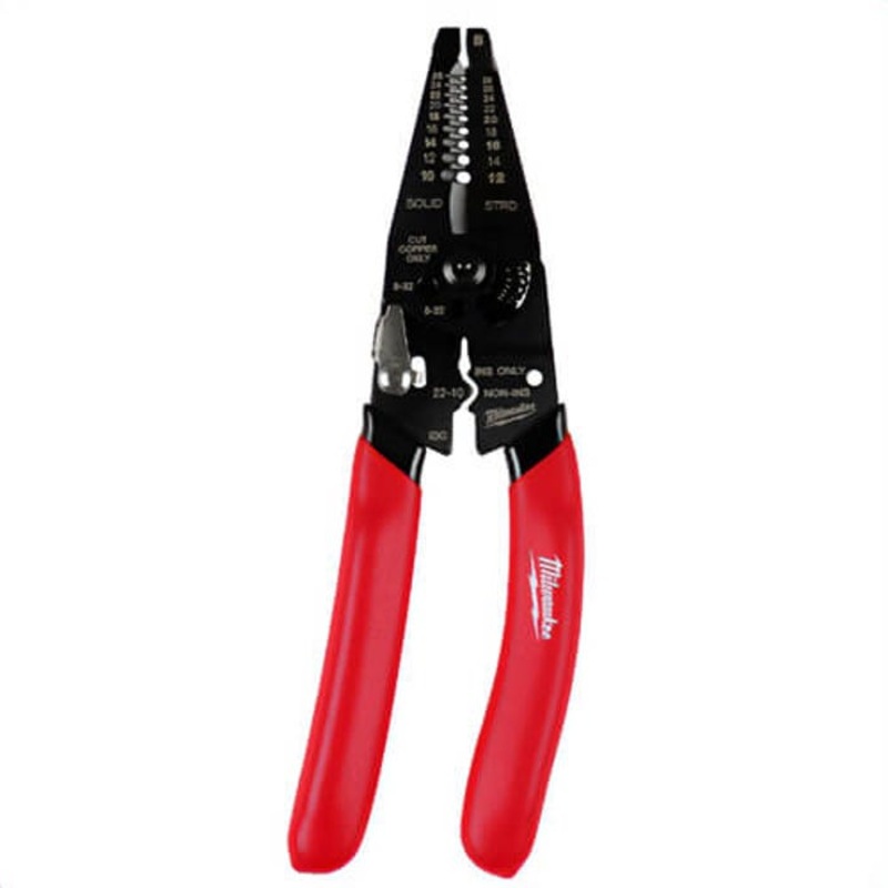 Milwaukee 48-22-3052 Multi-Purpose Dipped Grip Wire Stripper and Cutter with Reinforced Head, 10-18 AWG