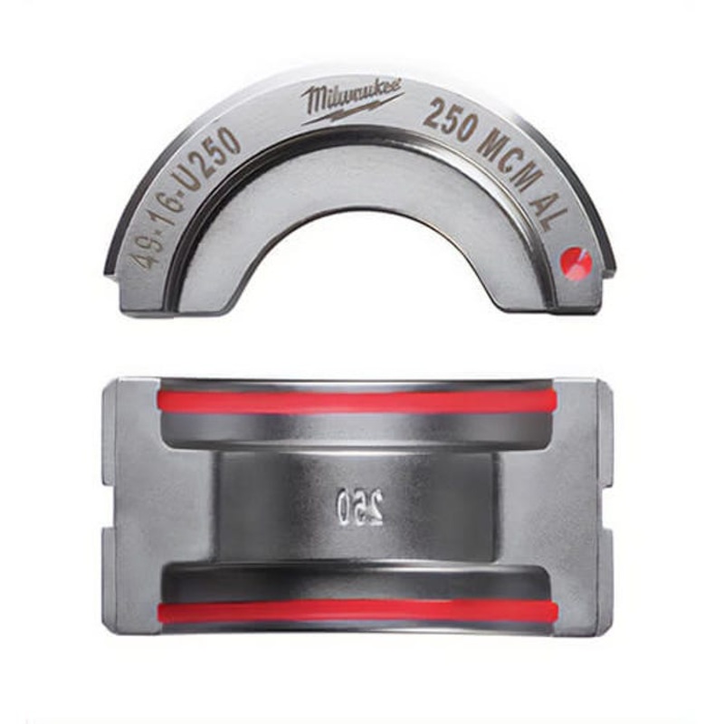 Milwaukee 49-16-U250 M18 Force Logic U-Style Crimping Tool Die, 250 kcmil Dual Rated Lug/Splice Cable, Aluminum