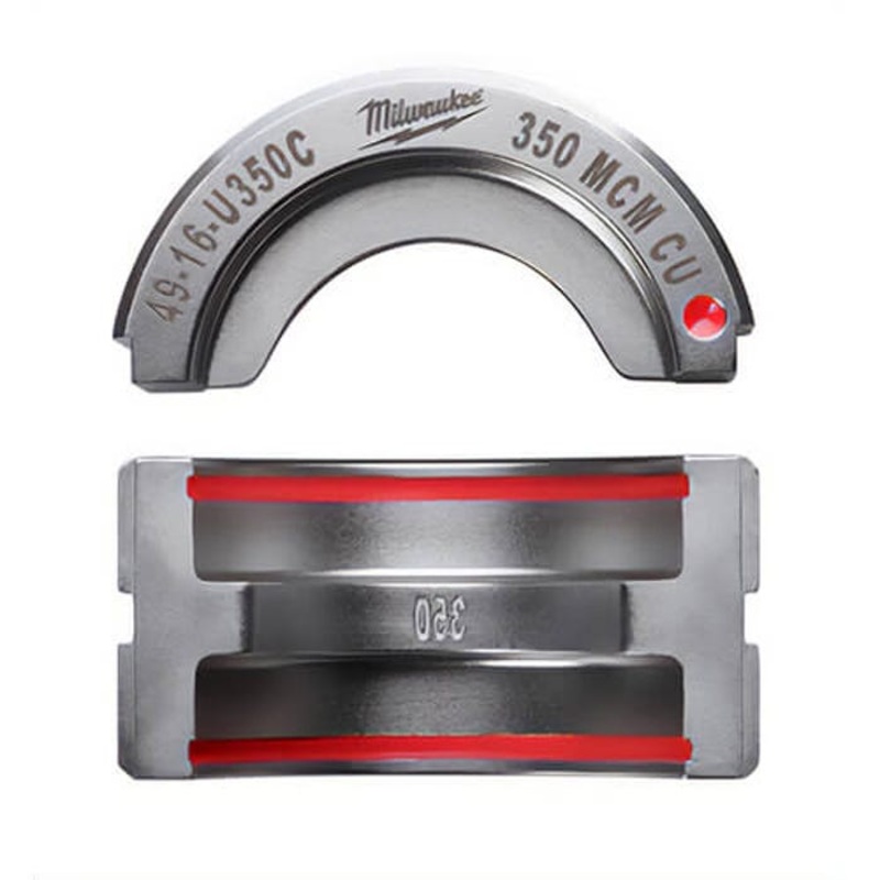 Milwaukee 49-16-U350C M18 Force Logic U-Style Crimping Tool Die, 350 kcmil Copper Cable, Aluminum