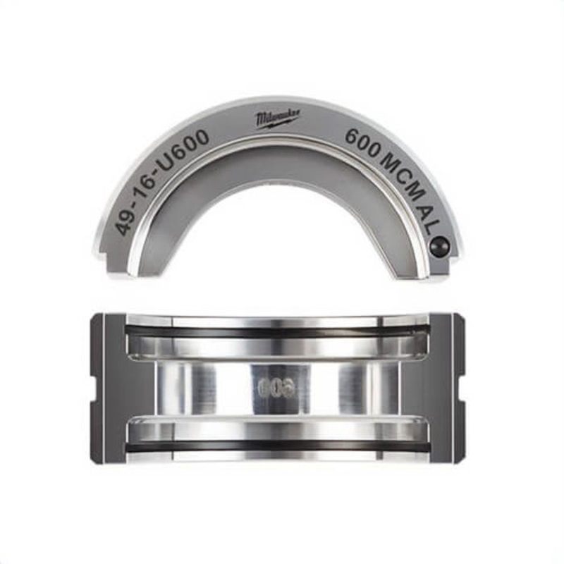 Milwaukee 49-16-U600 U-Style Crimping Die, for use with M18 Force Logic 2679-20 600 kcmil Crimper and M18 49-16-U111 750 kcmil