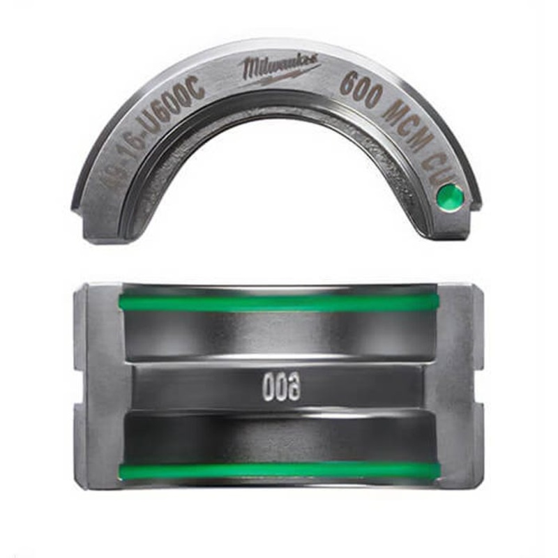 Milwaukee 49-16-U600C M18 Force Logic U-Style Crimping Tool Die, 600 kcmil Copper Cable, Aluminum