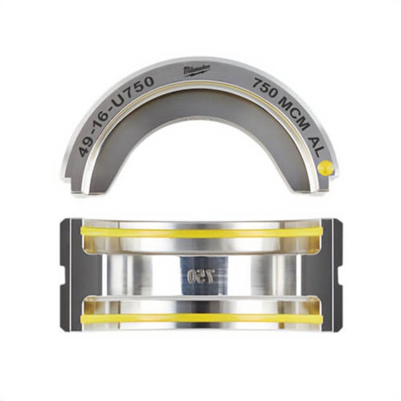 Milwaukee 49-16-U750 U-Style Crimping Die, for use with Force Logic 2679-20 600 kcmil Crimper and 49-16-U111 750 kcmil