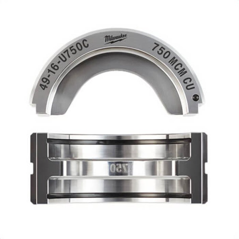 Milwaukee 49-16-U750C U-Style Crimping Die, for use with M18 Force Logic 2679-20 600 kcmil Crimper