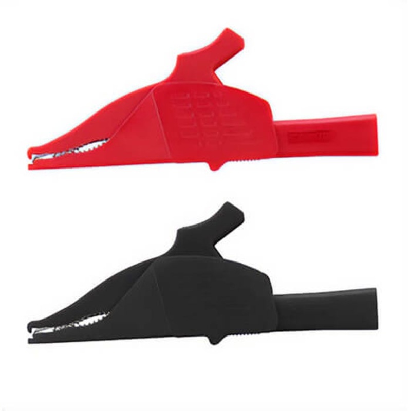 Milwaukee 49-77-1005 Industrial Heavy Duty Electrical Alligator Clip, 10 A, 40 mm Jaw Opening, 2-1/2 in OAL, Stainless Steel