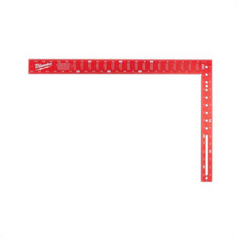 Milwaukee MLSQ124 Framing Square, 400 x 600 mm, 2 mm Graduation, Anodized Aluminum