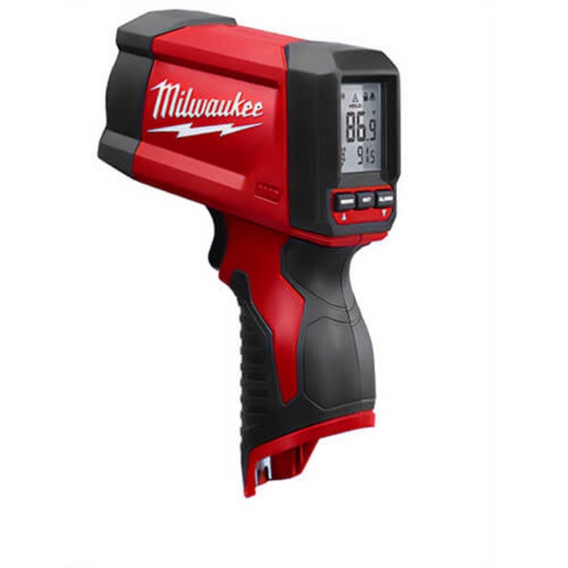 Milwaukee 2278-20NST Infrared Thermometer, -22 to 1,022F, +/-1.8 % Accuracy, 12:1 Focus Spot, 0.97 Fixed